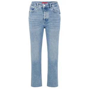 Dames Hugo Gimberly Regular-Fit Jeans in Blauw