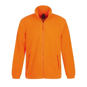 SOLS Heren North Full Zip Outdoor Fleece Jacket (Oranje)