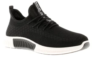 Crosshatch rideout heren sneakers zwart