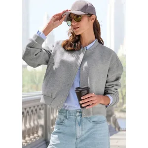 Lascana Bomberjack met ribboorden, pilotenjack met drukknopen en zakken