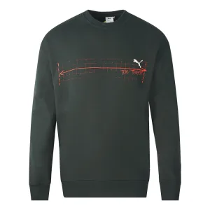 Puma x Michael Lau Graphic Crew zwart sweatshirt