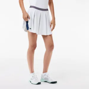 Dames Lacoste Piqué Tennisrok in Wit