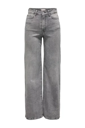 JDY high waist wide leg jeans grey denim