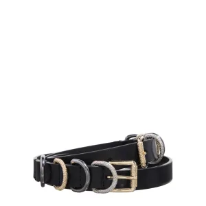 Roseo Morrison Zwarte Leren Riem 103448-A1UH-Z99N