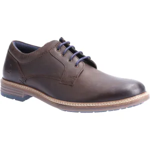 Hush Puppies Julian Leer Heren Bruin Veterschoenen
