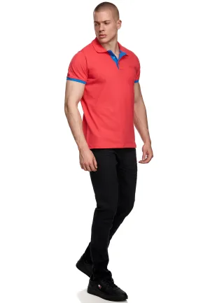 Contrast Polo Piqué Shirt Normale Pasvorm