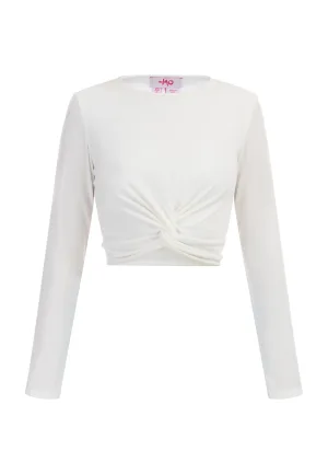 Mymo Topje met lange mouwen Dames wit