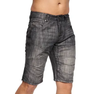 Crosshatch Heren Winston MVE Denim Shorts (Zwart wassen)