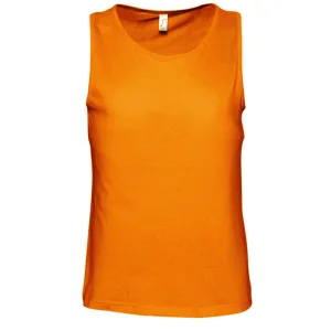 SOLS Heren Justin Mouwloze Tank / Vest Top (Oranje)