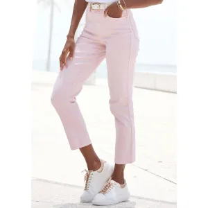Lascana Ankle jeans met stretch, elastische jeans in rechte pasvorm