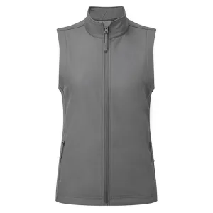 Premier Dames/Dames Windchecker Gerecycled Printbaar Gilet (Donkergrijs)