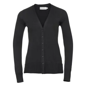 Russell Collectie Dames/Dames V-hals Gebreid Vest (Zwart)