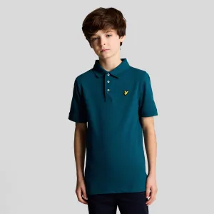 Lyle And Scott Juniors Effen Jongens Poloshirt in Navy