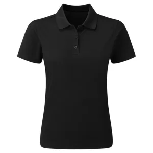 Premier Dames/Dames Duurzaam Poloshirt (Zwart)