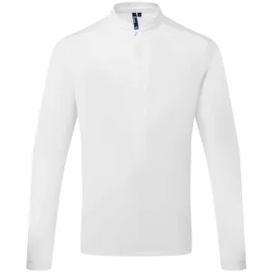 Premier Essential Coolchecker chef-kokshirt met lange mouwen voor heren (Wit)