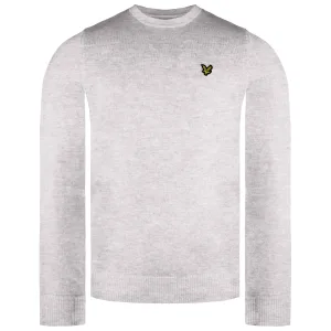 Lyle & Scott Merino Heren Lichtgrijze Trui