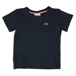 Lacoste T-shirt van katoen Jersey met ronde hals voor jongens in marineblauw