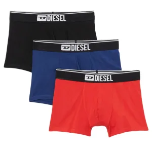 Diesel effen boxershorts met opvallend logo, drie stuks