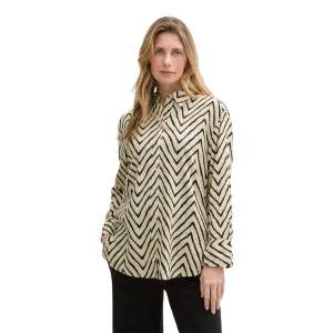 Tom Tailor Blouse met lange mouwen met zigzagpatroon