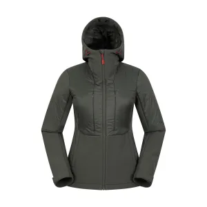 Mountain Warehouse Dames/Dames Machina Hybride Gewatteerd Jasje (Kaki Groen)