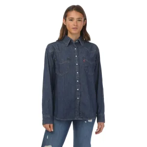 Levis Dames/Dames Donovan Western Overhemd (Denim)