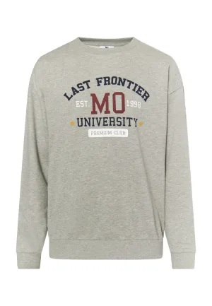 Mo Sweatshirt Heren grijs melange