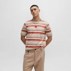 Men’s Hugo Diragolino Striped T-Shirt in Multi colour