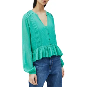 Pepe Jeans Arvana_Pl303947 Groene Damesoverhemd
