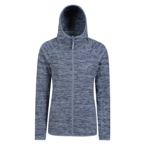 Mountain Warehouse Dames/Dames Lleyn II Melange Full Zip Hoodie (Donkerblauw)
