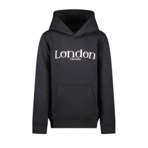 Cars hoodie EMMIE met tekst zwart