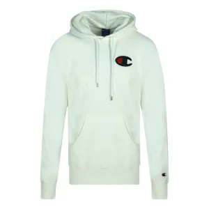 Witte hoodie met groot C-logo en kampioen