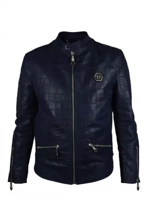 Philipp Plein Bikerjack Blauw