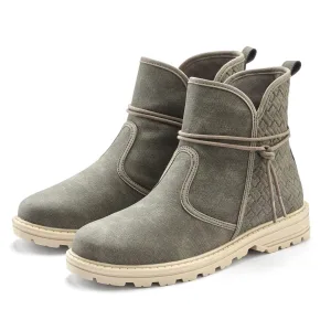 Vivance Laarsjes Boots, laarzen met verfijnde bindbanden vegan