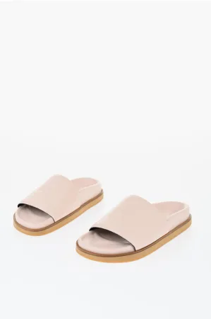 Leren OFF STAMP Slides in Roze