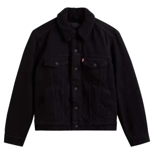 Levis Dames/Dames Ex-Boyfriend Sherpa Trucker Jacket (Zwart)