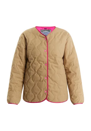 Dreimaster Gewatteerd jack Dames taupe