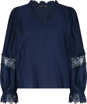Label Dot Blouse Aicha Blauw dames