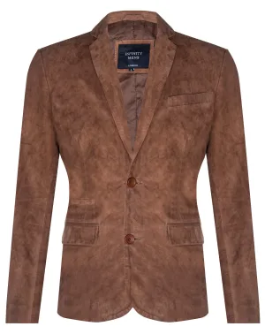 Blazer suède jas Zachte Italiaanse leren jas