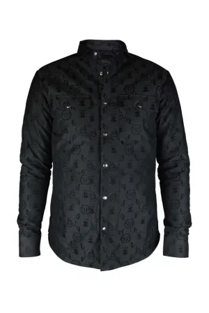 Philipp Plein LS Monogram overhemd Zwart