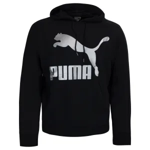 Puma Vrouwen Klassiek Metallic Logo Hoodie Grafische Trui 579056 01