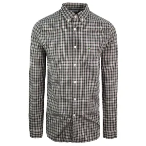 Lacoste Regular Fit Heren Geruit Zwart Overhemd