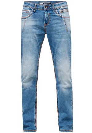 Jeansbroek “NEW YORK” vintage blauw gebruikt