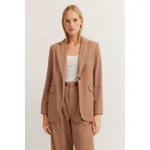 Bugatti Korte blazer van elastische viscosesmix