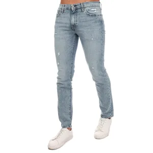 Heren Levi’s 511 Tweedehands Casual Slim Fit Jeans in Blauw