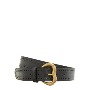 Roseo Jolene Zwarte Leren Riem 103447-Y783-Z99M