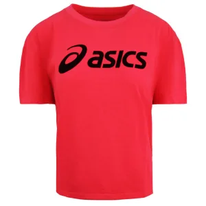 Asics Groot Logo Dames Roze T-Shirt