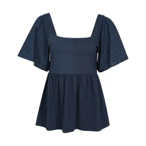 Mountain Warehouse Dames/Dames Verona Broderie Mouwtop (Marine)