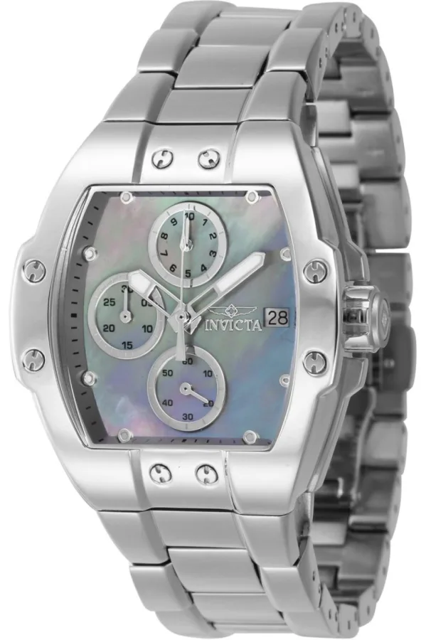 Invicta S1 Rally 45769 Dames Horloge – Quartz Uurwerk – Roestvrij Staal met parelmoeren Wijzerplaat – 38mm