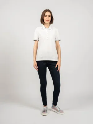 Geox Poloshirt Sustin Vrouw Wit