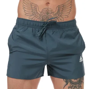 Men’s adidas 3-Stripes CLX Swim Shorts in Petrol